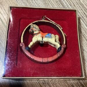 Hallmark Tree Trimmer Collection‎ Rocking Horse Christmas Ornament Vintage
